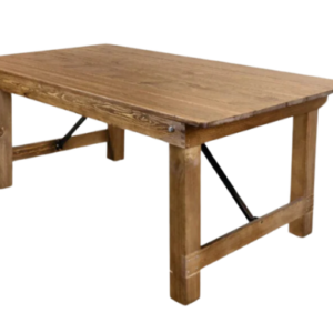 8x36" Wood Farm Table