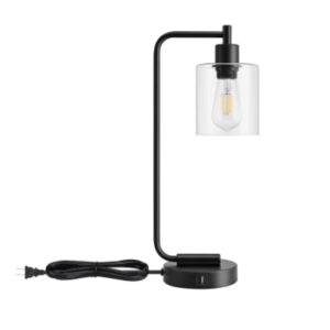 Black Industrial Table Lamp