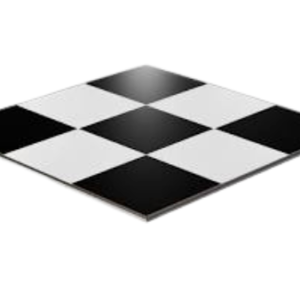 3'x3' Black/White Dance Floor Panel