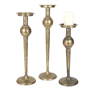 Brass Candlesticks (set of 3) Class Candles