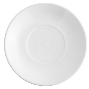 Bright White Coffee Saucer 6"