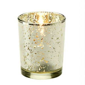 Champagne Metallic Votives (set of 3)