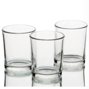 Clear Glass Votices (set of 3)