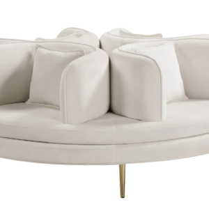 72" Everly Quinn Round Velvet Sofa