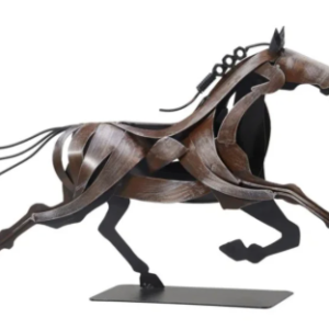Iron Metal Horse Statue