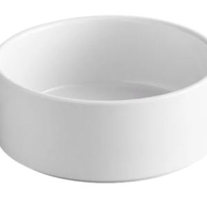 Lore Bright White Raised Rim Bowl 12oz