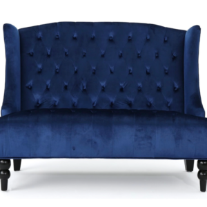 Pier Navy Velvet Sofa