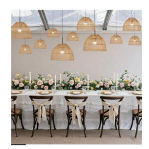 Rattan Hanging Lights (Set of 3)