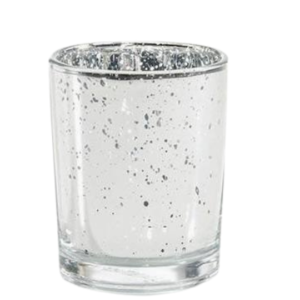 Silver Metallic Votives (set of 3)