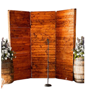 Wooden Three Piece Backdrop