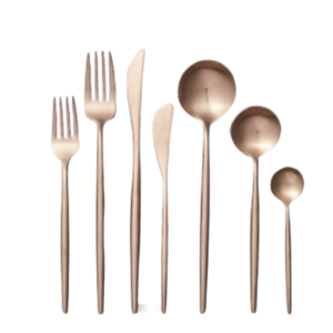 Stelluti Brushed Copper Flatware